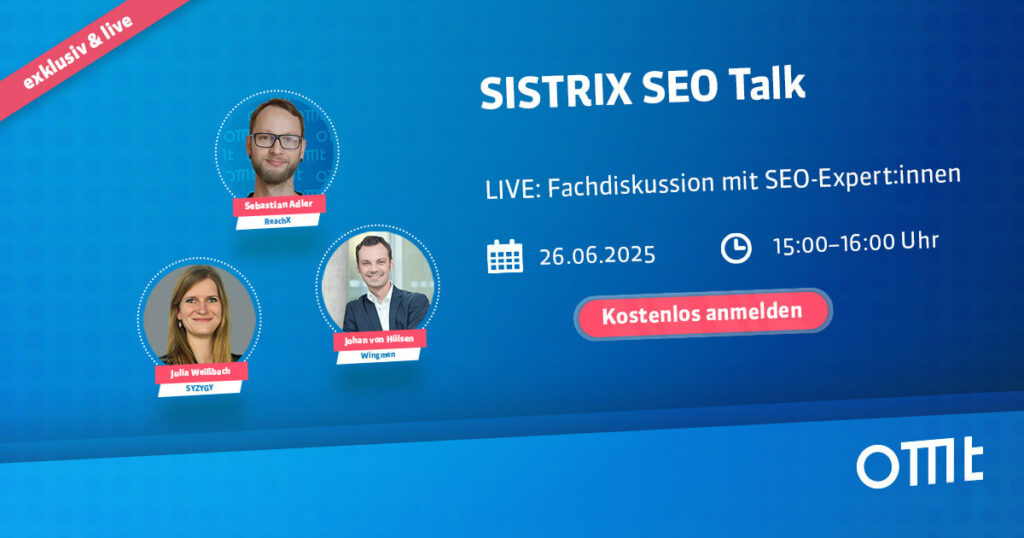 SISTRIX SEO Talk am 26.06.2025
