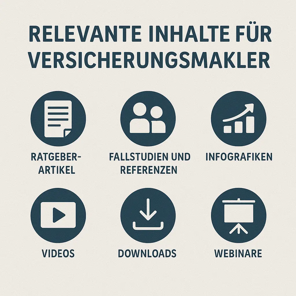 Beschreibung: Die Möglichkeiten der Content-Erstellung für Webseiten von Versicherungsmaklern sind fast unerschöpflich.