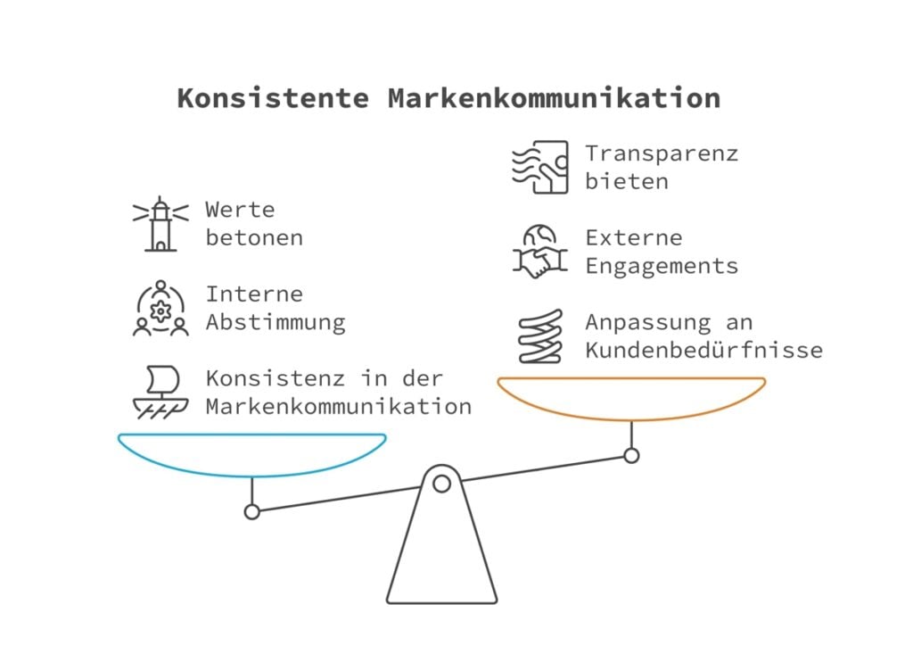 Konsistente Markenkommunikation braucht Balance aller Faktoren