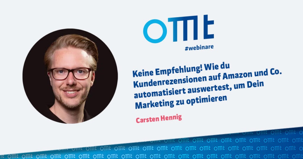 Webinar Amazon Rezensionen mit Carsten Hennig