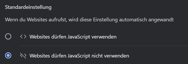 Google Chrome Einstellungen