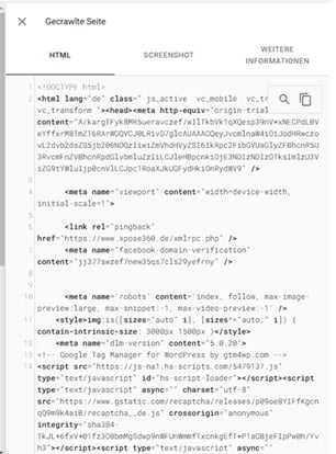 URL-Prüftool Google Search Console