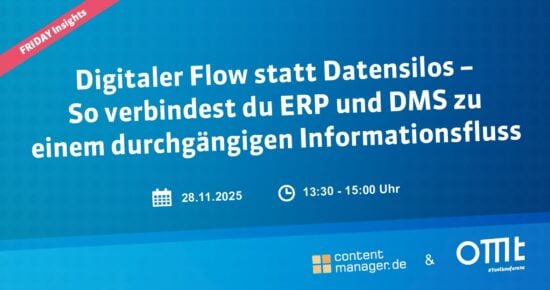 FRIDAY Insights: Digitaler Flow statt Datensilos – So verbindest du ERP und DMS zu einem durchgängigen Informationsfluss