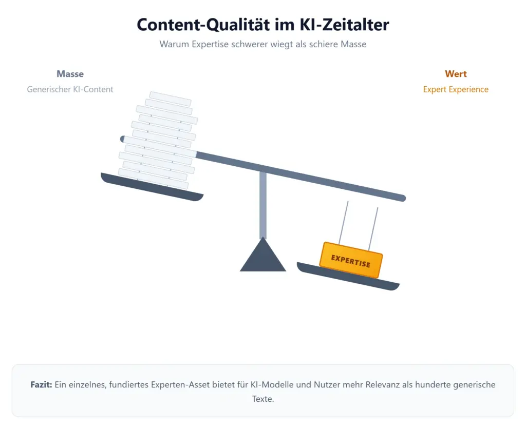 Expertise überwiegt statt schierer Masse
