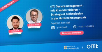 (IT-) Servicemanagement mit KI modernisieren – Strategie & Technologien in der Unternehmenspraxis