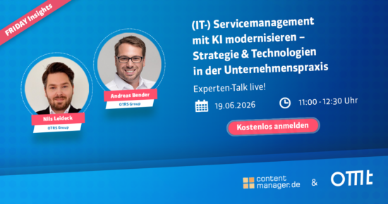 (IT-) Servicemanagement mit KI modernisieren – Strategie & Technologien in der Unternehmenspraxis