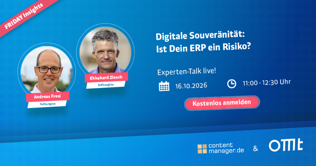 Friday Insights mit Andreas Fresi und Ekkehard Ziesch von softengine: Digital Souveränität - ist dein ERP ein Risiko?