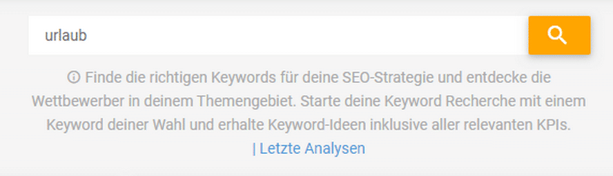 Keyword-Analyse