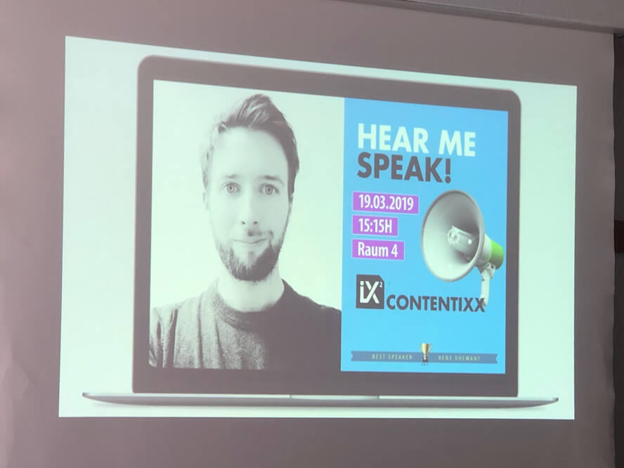 Contentixx 2019 - René Dhemant – Einfach gefunden. Schöneres Content-Marketing durch herausragende Inhalte.