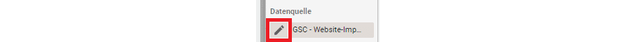 Datenquelle in Google Data Studio bearbeiten für die SEO-Automatisierung der W-Fragen Analyse