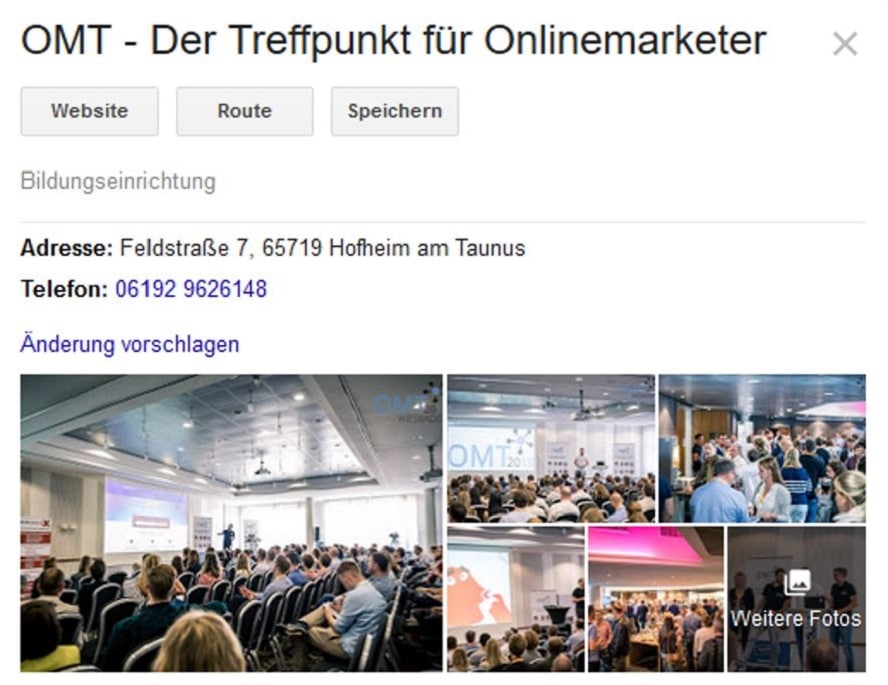 Google My Business Optimierung warum sind Bilder so wichtig