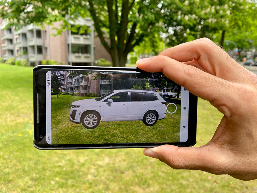 Mit GoogleAR können Marken ihre Produkte als 3D-Modell in den Suchergebnissen präsentieren.