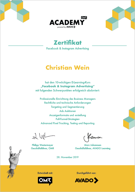 adtraffic GmbH Zertifikat