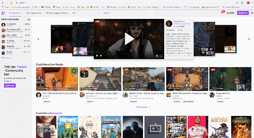 Livestream-Videoportal Twitch