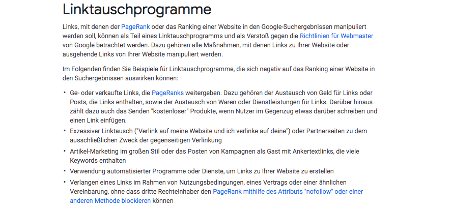 linktauschprogramm