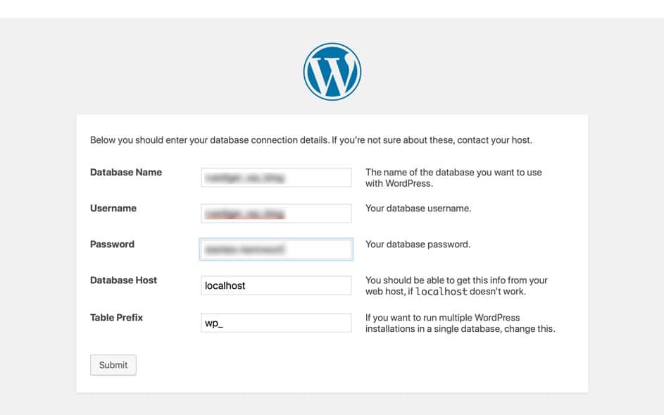 wordpress-datenbankverbindung